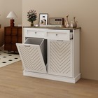 2 Drawers Tilt Out Double Trash Can Cabinet Bin Holder Kitchen Trash Cabinet