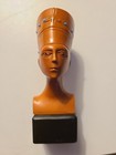 Vtg Bakelite Nefertiti Bust With Turquoise Orbs