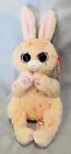 Peaches  Cream   Meringue Set 3 Easter Bunny Rabbit - Ty 6  Beanie Bellies - New
