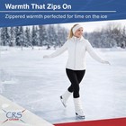 Crs Cross Leg Warmers And Headband Set For Figure Skating  Zipper Easy On off 