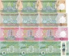 Turkmenistan Set 4 X Lot 3 12 Unc 1 5 10 200 Manat 2025   2026 Polymer P 49-54