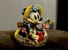 Disney Minnie Mouse- Garden Of Weed   n Figurine With Moveable Rose With Butterfly