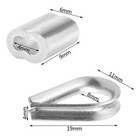 Wire Rope Cable Includes 1 16inch X 66feet Stainless Steel Wire Rope Cable 100pc