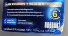 Kirkland Minoxidil  6 Pack Liquid 5  Hair Regrowth Topical Solution For Men
