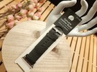 Men s Black Leather Watch Band Strap  Compatible Apple 42mm   44mm   New