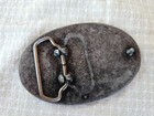 Vintage 1970s Abstract Spirograph Western Buckle