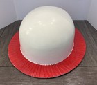 Vintage Humes   Berg Derby Hat Mute For Trombone Red And White Stone Lined