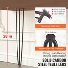 Hairpin Table Legs 28  Set Of 4 Metal Steel Desk Furniture Leg Black