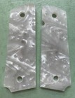 Colt 1911 Grips White Pearl Silver Horse Full Size 1911 Government  Commander