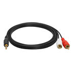3 5mm To Dual Rca Cable 12 Feet 2 Rca To Aux Cord Stereo Audio Pc Speakers Cable