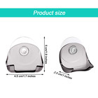 4 Pieces Razor Holder With Suction Cup Shower Shaver Holder Self-adhesive Shaver