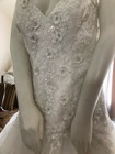 Beautiful Bridal Gown Wedding Dress Size 10 Ivory - Polyester organza