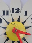 Vintage Ingraham Daisy Flower Wall Clock Retro Plastic Mpdel 30-247
