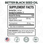 Organics Ocean Better Black Seed Oil Cold Pressed - Pure Nigella Sativa Oil For