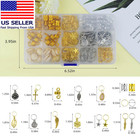 220pcs Hair Beads Jewelry Braid Accessories Hair Clips Dreadlocks Braiding Acces