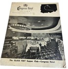 Congress Hotel  Chicago 1955 Black   White Information Booklet  Ads
