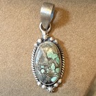 Genuine Dry Creek Turquoise Southwestern Sterling Silver Pendant