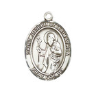 Sterling Silver Saint Joseph Of Arimathea Medal 24  Lobster Claw Chain Necklace