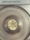 1860 Three Cent Silver Pcgs Ms63