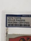 1972 Topps Rollie Fingers  241 Signed Auto Psa Dna Certified Oakland A s Hof