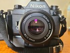 Tested 2 Nikon Em 35mm Slr Film Camera  nm And Ex     50mm F 1 8 Ai-s    Md-e