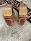 Pair Wood Western Horse Stirrups - Western Stirrups Set