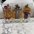  3  Vintage 1977 Mcdonald   s Collectors Series Glasses Ronald Mccheese Hamburglar