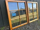2-31 X 25 Antique Vintage Window Top Sashes Old 6 Pane Frame  1959  Arts   Craft