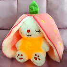 Cute Bunny Breathing Doll Music Plush Toy With Lights     Soft Baby Sleep Gift