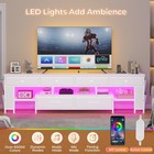 Led Tv Stand For 65 70 75 Inch Tv Entertainment Center With Storage White