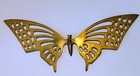 Vintage Brass Butterfly Wall Hanging Home Decor Boho Set Of  4 
