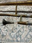 Antique King Cleveland 605 Trombone With Olds 12c Mouthpiece 