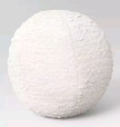 Boucle Sphere Throw Pillow Round Accent Snowball Decor Off White 11  Ball Nwt