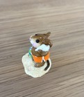 Wee Forest Folk Sea Sounds M-179 Mouse Piece Orange Color 1991