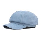 Women s Denim Newsboy Cap Vintage Style Visor Beret Hat One Size Light Blue