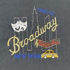 Vintage Broadway New York Shirt Mens Large Black Times Square Musical Theatre