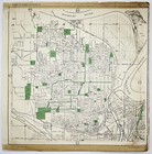 1925 Kansas City Missouri Atlas Plat Map Rare Color Lithograph Plate  218   219