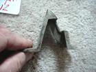 Antique Cast Brass Salvaged Latch Keeper Receiver Catch Wood Oak Ice Box  12