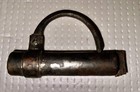 Vintage Antique Hand Forged Barrel Padlock Lock Missing Key