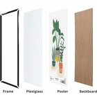18x24 Inch Black Picture Frame Wall Photo Frame Flat Profile Display