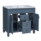 36   Bathroom Vanity With Top Sink  Modern Bathroom Storage Cabinet With