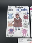 Lot Of 3 Simplicity Crafts 18    Doll Clothes Patterns Cut Used Elaine Heigl