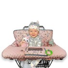 Shopping Cart Cover For Babies-high Chair Cover  Dotted Minky Touching  Multi In