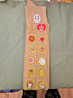1930s Boy Scout Merit Badge Sash With 39 Merit Badges  Type 1 Eagle   All Cards