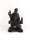 Chinese Wooden Scupture Antique  Vintage Asian Sculpture  Chinese Carving
