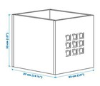 Ikea Lekman Storage Box 33 X 37 X 33 Cm White Model  102 471 38