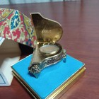 Vtg 1971 Avon Baby Grand For Perfume Glace Golden Piano Solid Perfume Compact