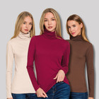 Zenana Women s Turtleneck Buttery Soft Stretch Warm Microfiber Long Sleeve Top