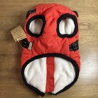 Dog Vest Jacket With Harness Red Size M Fleece Lined Small Breed V Pet B R Nwt