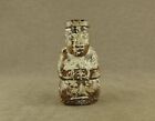 Zhou Dynasty Fancy With Carved Old Chinese Antique Jade Statue Human Figurine